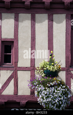Detail eines typischen Hauses, Vannes, Bretagne, Frankreich Stockfoto