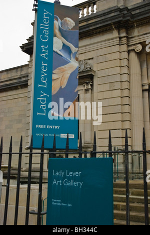 Lady-Hebel-Kunst-Galerie in Port Sunlight Dorf Merseyside England UK Europe Stockfoto