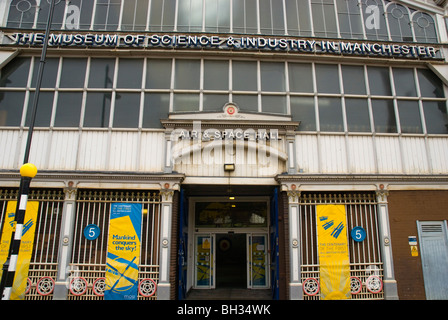 Museum für Wissenschaft und Industrie außen Castlefield Manchester England UK Europe Stockfoto