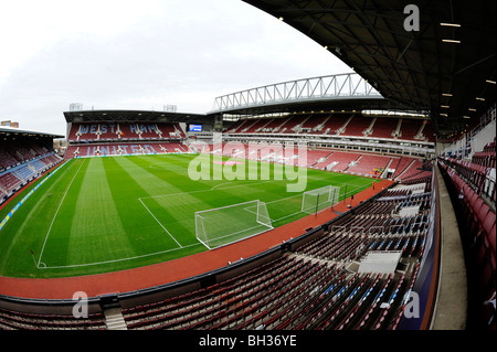 Innenansicht der Boleyn Ground Stadium (auch bekannt als Upton Park), London. Heimat des West Ham United Football Club Stockfoto