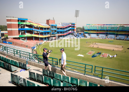 Gesamtansicht des Feroz Shah Kotla Stadions in Neu-Delhi. Bild von James Boardmani Stockfoto