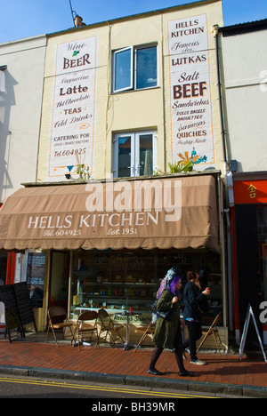 Hells Kitchen Cafe Sydney street North Laine Brighton England UK Europe Stockfoto