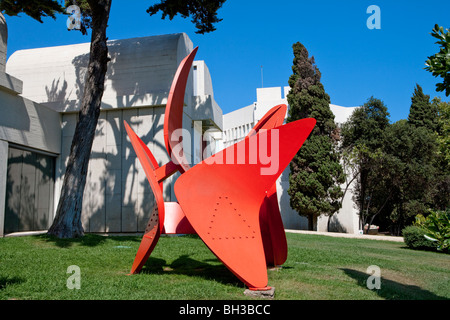 Barcelona - Fundacio Joan Miró - Stiftung - Montjuic - spanischen Jugendstils - Modernisme Stockfoto