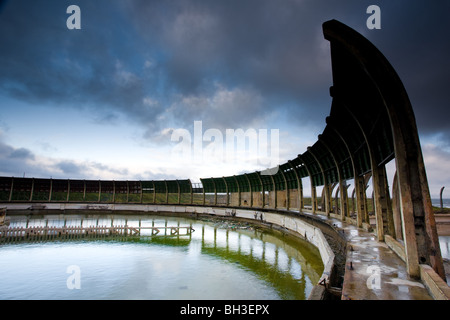 Verfallene Steetley Magnasite in Hartlepool, Teesside, England Stockfoto