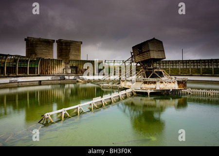 Verfallene Steetley Magnasite in Hartlepool, Teesside, England Stockfoto