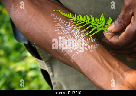 Afrika Reiseführer sehr Konda verlässt Togo arbeiten Stockfoto