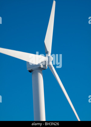 Windkraftanlage, Ovenden Moor, Yorkshire, Großbritannien Stockfoto