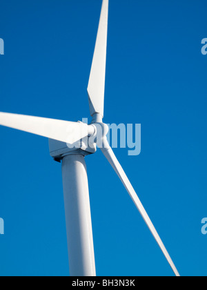 Windkraftanlage, Ovenden Moor, Yorkshire, Großbritannien Stockfoto