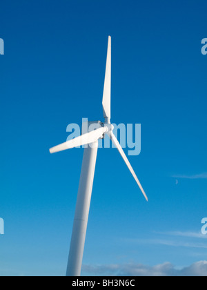 Windkraftanlage, Ovenden Moor, Yorkshire, Großbritannien Stockfoto