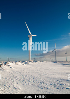 Windkraftanlage, Ovenden Moor, Yorkshire, Großbritannien Stockfoto