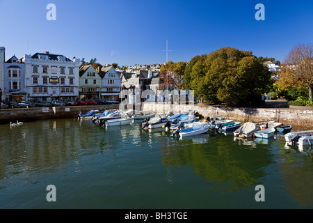 Der Bootsschwund im Zentrum von Dartmouth, South Hams, Devon, England, Großbritannien Stockfoto