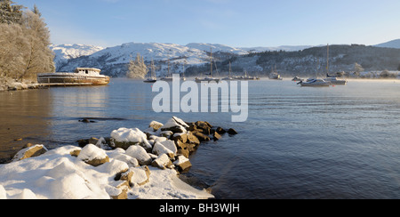 Loch Ness, im Winter. Stockfoto