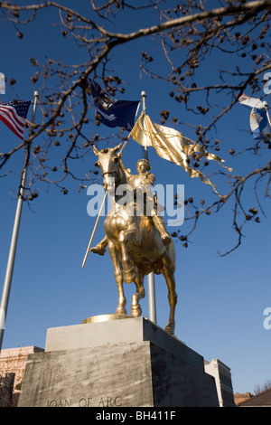 Statue von Jeanne d ' Arc französische Viertel New Orleans Louisiana Stockfoto