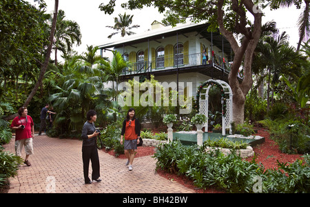 Ernest Hemingway Haus in Key West, Florida Stockfoto