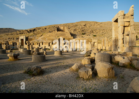 IRAN, Persepolis, Takht-e Jamshid, die zeremonielle Kapital von Achaemenid-Reich (ca. 550-330 v. Chr.), Stockfoto