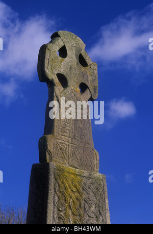 Carew Keltenkreuz Pembrokeshire West Wales UK Stockfoto