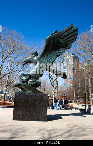 Zweiter Weltkrieg-Denkmal, Battery Park, Manhattan, New York City, New York Stockfoto