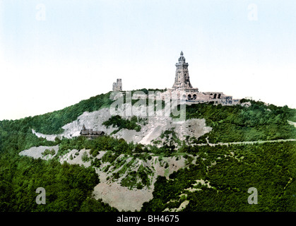 Kyffhauser Und Kaiser Wilhelm Denkmal von Gitenkopf Stockfoto