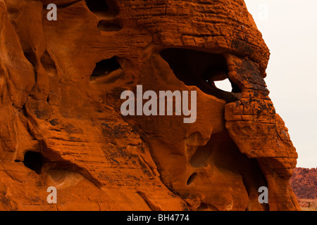 Seltsame Felsformationen, Valley of Fire State Park, Nevada, USA Stockfoto