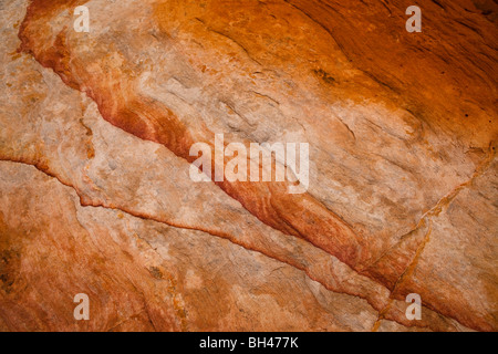 Sandstein-Texturen, Valley of Fire State Park, Nevada, USA Stockfoto