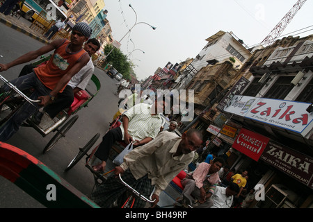 Candid Delhi Indien Delhi Altstadtgassen Stockfoto