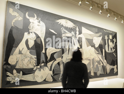 Pablo Gemälde Guernica im Centro de Arte Reina Sofia in Madrid, Spanien. Stockfoto