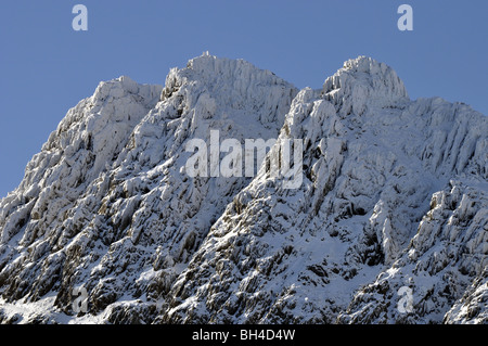 Tryfan Berg Carneddau Nord-Wales Stockfoto