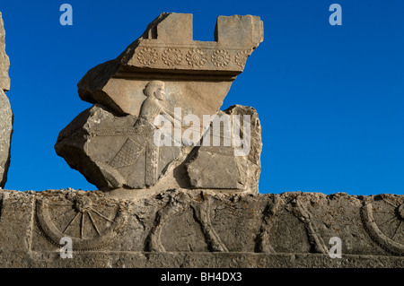 IRAN, Persepolis, Takht-e Jamshid, die zeremonielle Kapital von Achaemenid-Reich (ca. 550-330 v. Chr.), Stockfoto