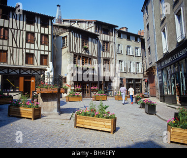 La Boucherie - einem alten Viertel in der Stadt Limoges Stockfoto