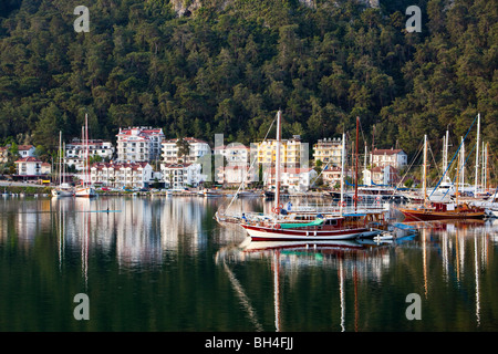 Hafen von Fethiye, Lykische Küste, Türkei Stockfoto