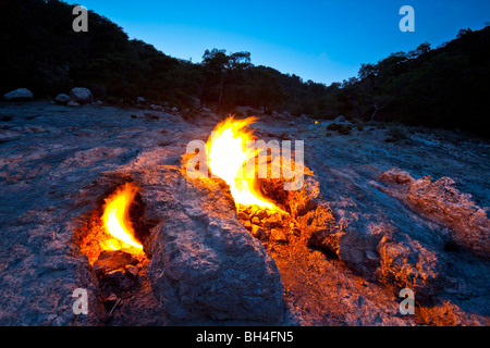 Die Chimäre, in der Nähe von Olympos, Türkei Stockfoto