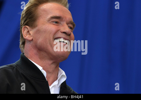 Arnold Schwarzenegger, Förderung von Wirtschaft und Tourismus Beziehungen zwischen Japan und Kalifornien. Tokio, Japan. Stockfoto