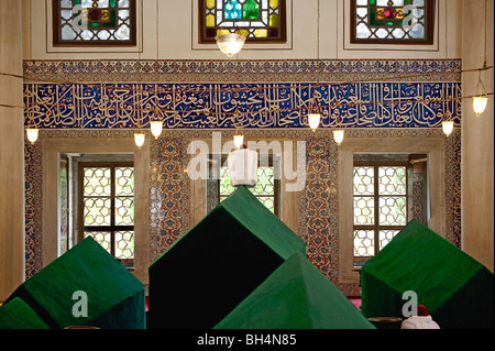 Turbeh der osmanischen Sultane in St. Sophia, Istanbul Türkei Stockfoto