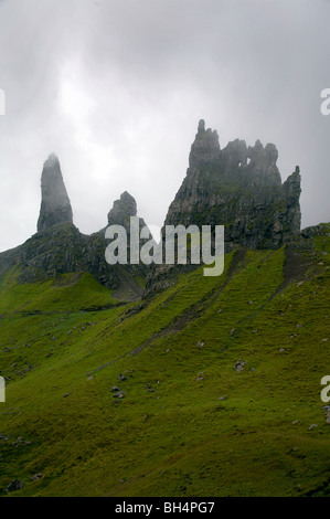 Die unheimliche Felsformationen der die Storr. Stockfoto