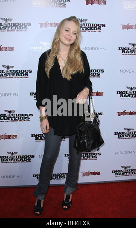 PORTIA DOUBLEDAY INGLOURIOUS BASTERDS LOS ANGELES PREMIERE HOLLYWOOD LOS ANGELES CA USA 10. August 2009 Stockfoto