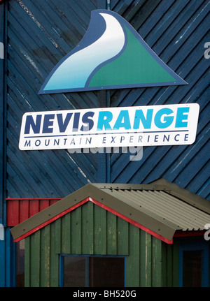 Nevis Range Zentrum an Aonach Mor in der Nähe von Fort William. Stockfoto