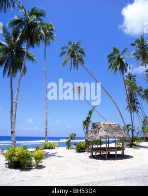 "Return to Paradise" Lefaga Strand, Apia, Samoa Stockfoto