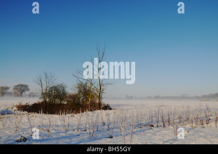 Winter im Schnee bedeckt Tunstall Stockfoto