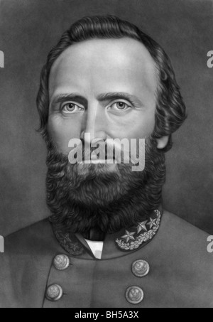 Porträt c1871 von General Thomas Jonathan "Stonewall" Jackson (1824-1863) - einem führenden konföderierten General in den US Civil War. Stockfoto