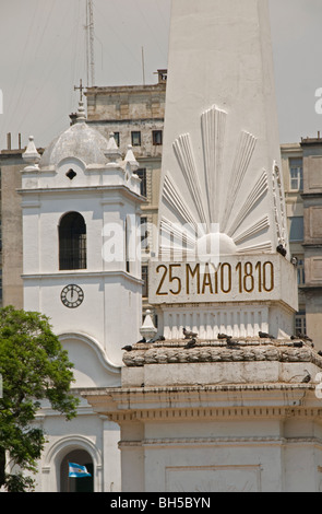 25 kann 1810 Buenos Aires Stadt Pyramide Plaza de Mayo Cabildo Stockfoto