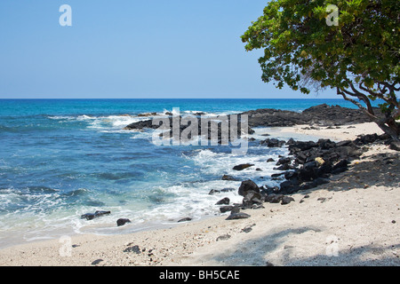 Küsten Blick auf Big Island von Hawaii mit Lavafelsen Stockfoto