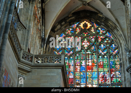 Sankt-Veits Kathedrale Prager Burg Tschechische Republik Stockfoto