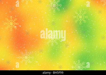bunte Urlaub Hintergrund mit einem schönen Schneeflocken. Stockfoto