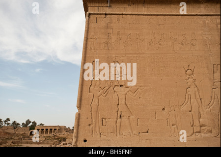 Tempel der Hathor, Dendara, Ägypten Stockfoto