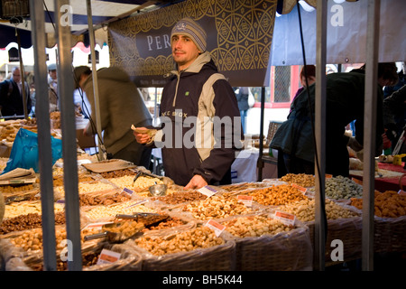 "Französische" Markt am Venn Street, Clapham Common, London Stockfoto