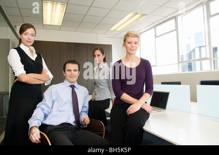 Ein Porträt von einem Büro-team Stockfoto