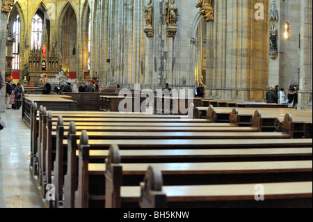 Sankt-Veits Kathedrale Prager Burg Tschechische Republik Stockfoto