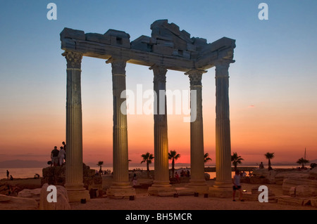 Apollon Tempel Side Antalya Türkei Stockfoto