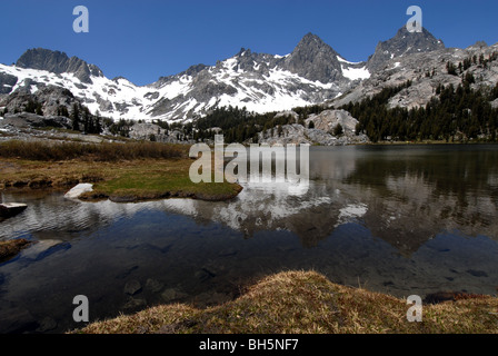 Lake Ediza, Ansel Adams Wilderness, Sierra Nevada, Kalifornien, USA Stockfoto