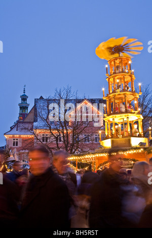 WEIHNACHTSMARKT, WHIRLIGIG, ESSLINGEN, BADEN WÜRTTEMBERG, DEUTSCHLAND Stockfoto